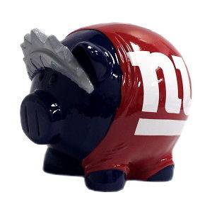   Bruins SMALL Thematic Piggy Bank Hand Painted Molded Resin Pig Leaguer