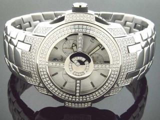 Brand New 50 CENT G Unit GS26W   44mm 3.00CT Diamond Watch White Face