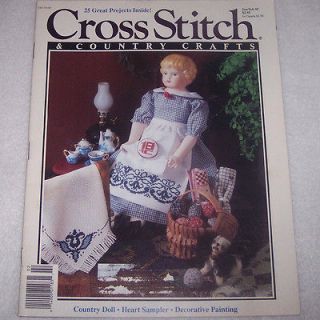 Cross Stitch & Country Crafts Magazine 1991 Holiday Christmas Angel 