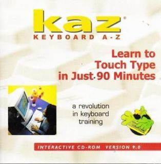 Kaz Keyboard A Z 9.0 PC CD learn to type in 90 minutes