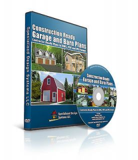   ready barn plans, garage plans and shed plans on DVD PDF or DWG