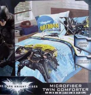 Batman Dark Knight Rises 5 Pc TWIN/Single Comforter Sheets Valance 