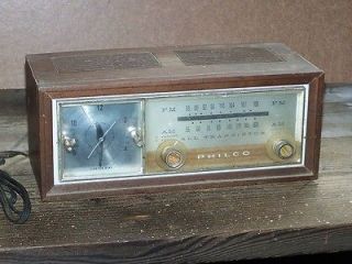 Vintage PHILCO ALL TRANSISTOR AM FM ALRAM CLOCK RADIO