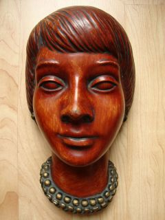   ACHATIT AFRICAN WOMAN FACE FIGURINE SCULPTURE #1085 PETER LUDWIG