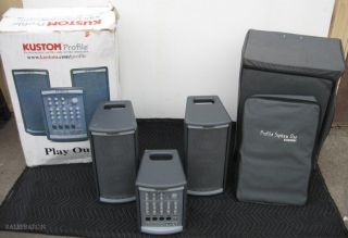 Kustom Profile KPS PM100T Speakers and Custom Bag on wheels KPS PM100T
