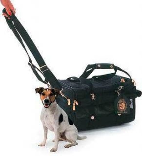   Denier Black L Alpha Carrier 24 LB dog pet tote airline travel bag