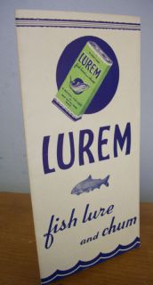 1940s LUREM Fish Lure & Chum Advertising Brochure