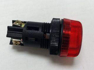 ALPINETECH RED LED PILOT INDICATOR LIGHT 22MM 120V AC/DC RELAMPABLE