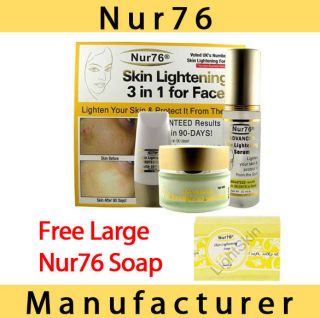 Nur76 ADVANCED 3in1 Skin Lightening + FREE Nur76 Soap