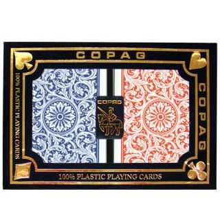 COPAG Plastic Playing Cards 1546 Red/Blue Poker Jumbo