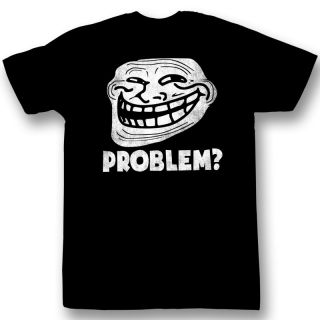 Troll Face You Mad? Problem? Meme Licensed Tee Shirt Sizes S 2XL