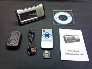 hidden spy camera alarm clock mini nanny camera DVR remote smart 