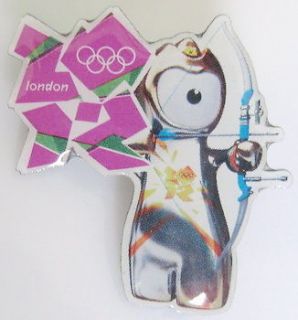 2012 London Olympic Mascot Sports Wenlock Archery Pin