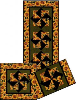   in the Sun QUILT TABLE RUNNER , WALL HANGING AND PLACEMAT PATTERN