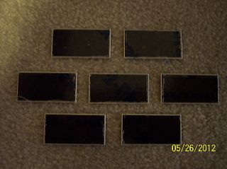 Plastic Black w/White Core Engraving Machine Name Tags 1 x 2 Beveled w 