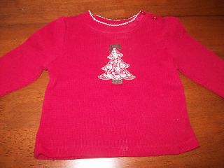 Gymboree Christmas Tree Long Sleeve Thermal Top 18 24 Months