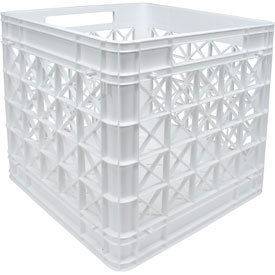 Iris White Stackable Plastic Storage Milk Crate