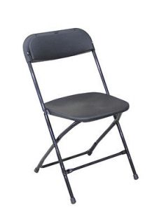   48 NEW BLACK LIGHTWEIGHT Plastic Folding Chair COMMERCIAL LIGHT WEIGHT