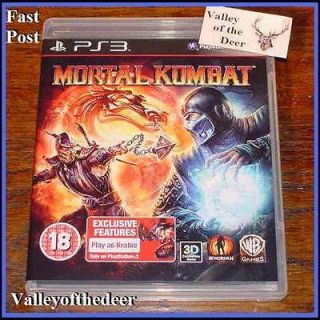   Sony PS3 MK9 PS 3 MINT Fighting Combat Game UK Play as KRATOS