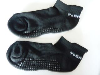 Pilates Yoga Sport Socks Non Slip Sole Black, Pink or Green Great for 