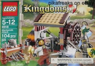 6918 Lego Kingdoms Theme Blacksmith Attack Brand New 2011 Play Set 