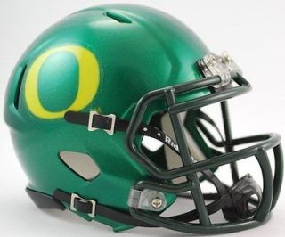   Ducks Riddell NCAA College Revolution Speed Green Mini Football Helmet