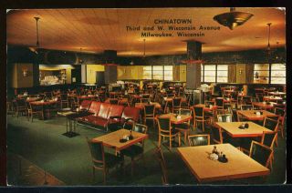 1950s Chinatown Moy Toy Restaurant Milweaukee Chrome Tube Furniture 