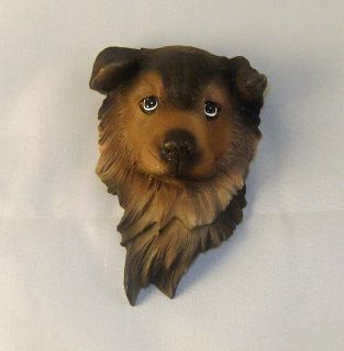 Cute German Shepherd Puppy Head 3 D Sculpted Magnet