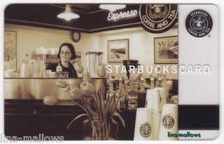 STARBUCKS 2006 PIKE PLACE 35th ANNIVERSARY Sepia Photo MINT Gift Card