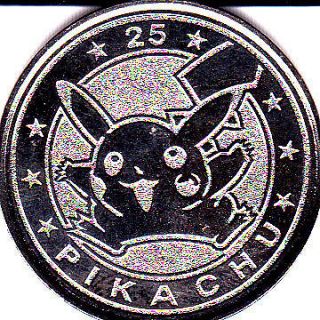 Pokemon ENGLISH METAL COINS Lugia, Pikachu, Charmander Squirtle You 