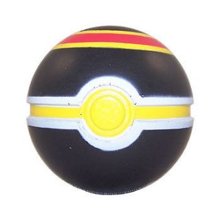 Pokemon Toy   Soft Foam Pokeball   LUXURY BALL (Black, Red & Yellow 