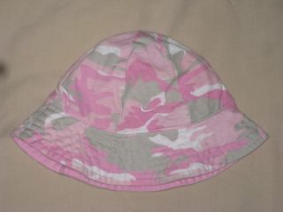   Pink or Reversible Pink Gray White Camouflage Bucket Hat Sz 0 3 Months