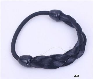   Wig Plait Braided Elastic Hair Rubber Band Rope Ponytail Holder JJ2