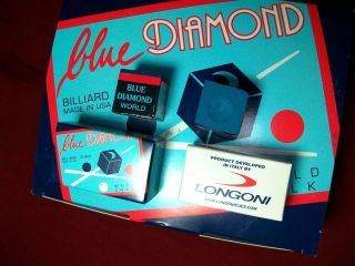   Of Blue Diamond Premium high end Pool Cue & Billiard Chalk Brand New