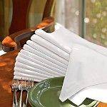 72 NEW WHITE LARGE 21X21 100% COTTON NAPKINS