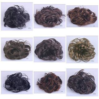 Hair Wave Ponytail Holders Scrunchy Piece Bun Pony Tail Extensions 
