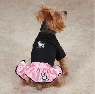 Casual Canine Poodle Skirt Set Pet Dog Halloween Costume XXS L 50s 