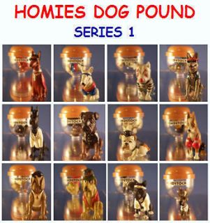   HOMIES DOG POUND SET SERIES 1 MINI CUP CAKE TOPPER FIGURES FAVORS