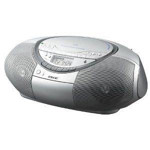 Sony CFD S350 CD/Cassette Portable Boombox (Silver)