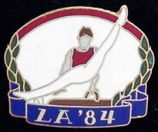   Olympic Pin Badge ~ Pommel Horse ~ LA 1984 ~ LE ~ Los Angeles