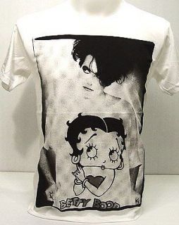 THE CURE Robert Smith BETTY BOOP Goth Punk T Shirt M