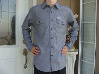   JERRY Chambray BLUE Long Sleeve BARSTOW Prison Workshirt S 2X USA Made