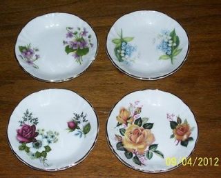 Princess House Hammersley Fine Bone China Small Butter Plates Floral 