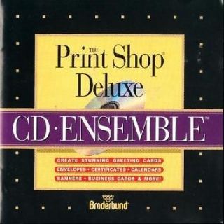 Print Shop Deluxe CD Ensemble PC CD desktop project publishing 