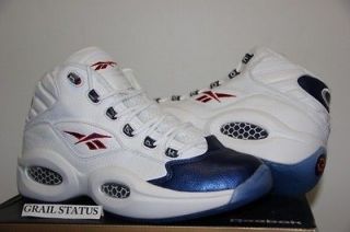 REEBOK QUESTION MID IVERSON CROSSOVER BLUE TOES LIMITED PACKERS SIZE 8 