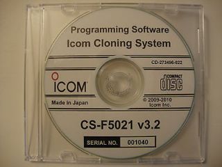 Icom CS F5021 Programming/Cl​oning Software F5021/F6021 Series Ver 