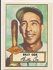 1952 Topps Baseball 232 Billy Cox Brooklyn Dodgers PSA 6