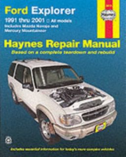 Haynes Ford Explorer 1991 Thru 2001 Mazda Navajo and Mercury 