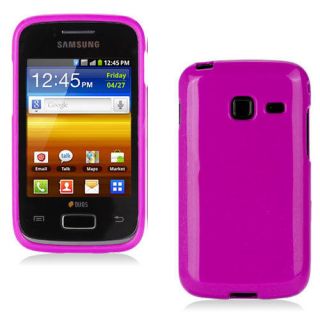 Premium Pink Jelly Gel Case Cover for Samsung Galaxy Y Duos / S6102 
