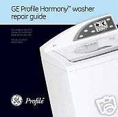 WX05X30003 GE Profile Harmony Washer Repair Manual CD